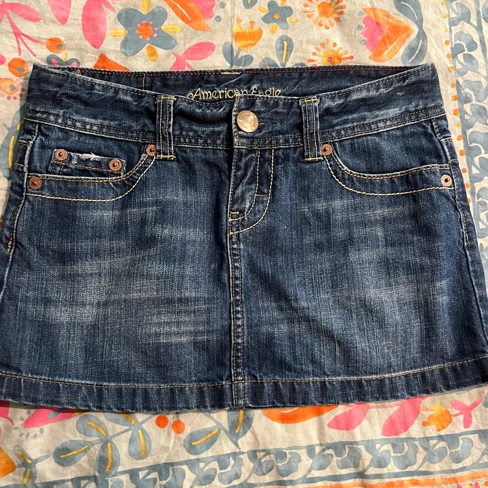 American Eagle denim miniskirt